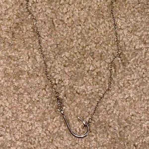 Sterling silver hook Necklace